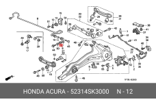 HONDA 52314-SK3-000