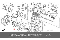 HONDA 42200-SK3-E01