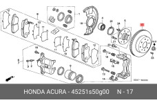 HONDA 45251-S50-G00
