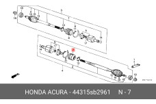 HONDA 44315-SB2-961