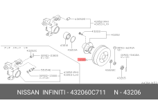 NISSAN 43206-0C711
