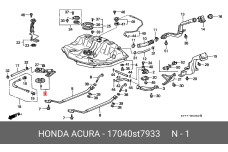 HONDA 17040-ST7-933