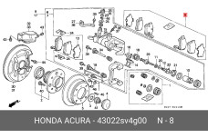 HONDA 43022-SV4-G00