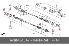 HONDA 44018-S04-C03
