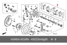 HONDA 43022-TM0-G00