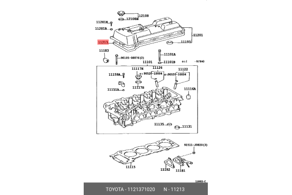 TOYOTA 11213-71020 11213-71010,11213-71020