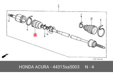 HONDA 44315-SA5-003