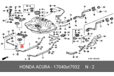HONDA 17040-ST7-932