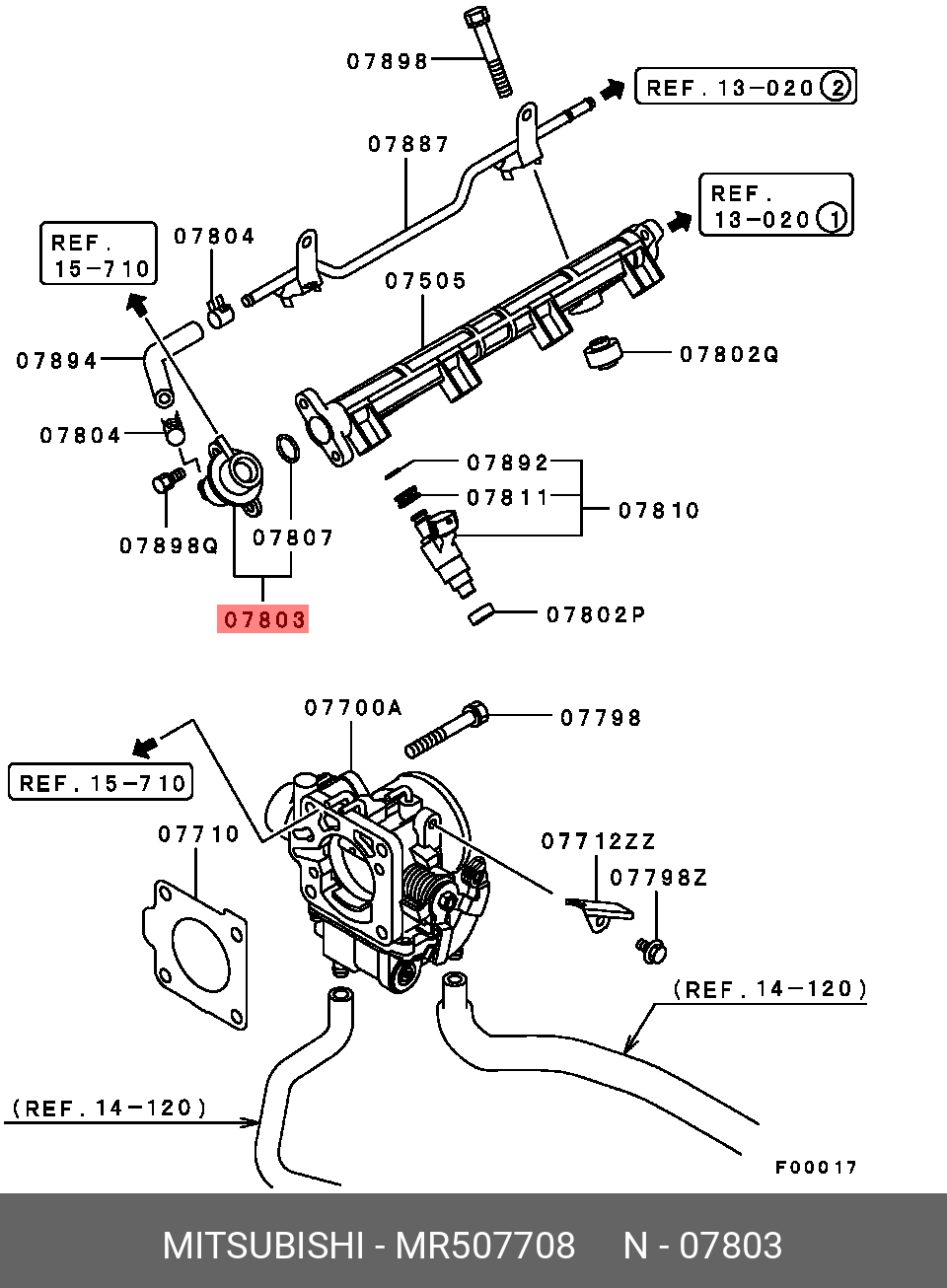 MITSUBISHI MR507708 MR507708