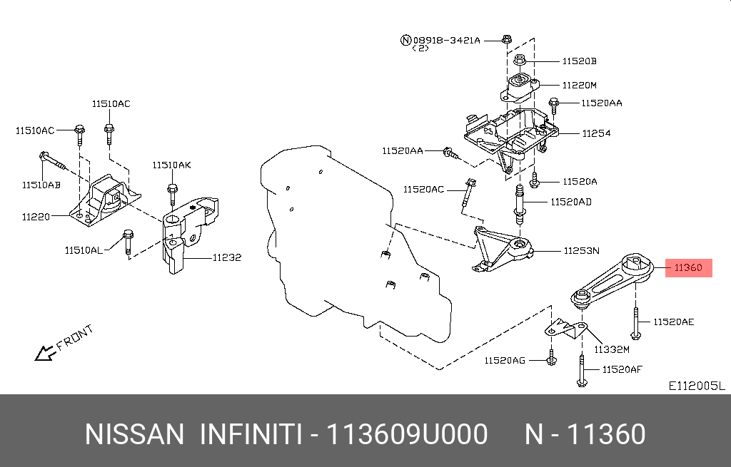 Nissan 11360 9u000