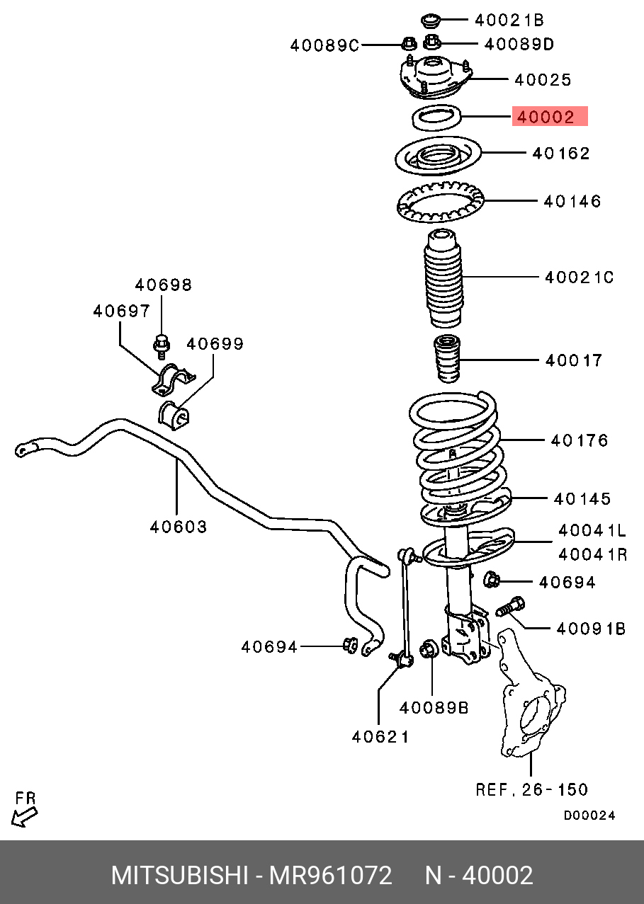 MITSUBISHI MR961072 MR961072