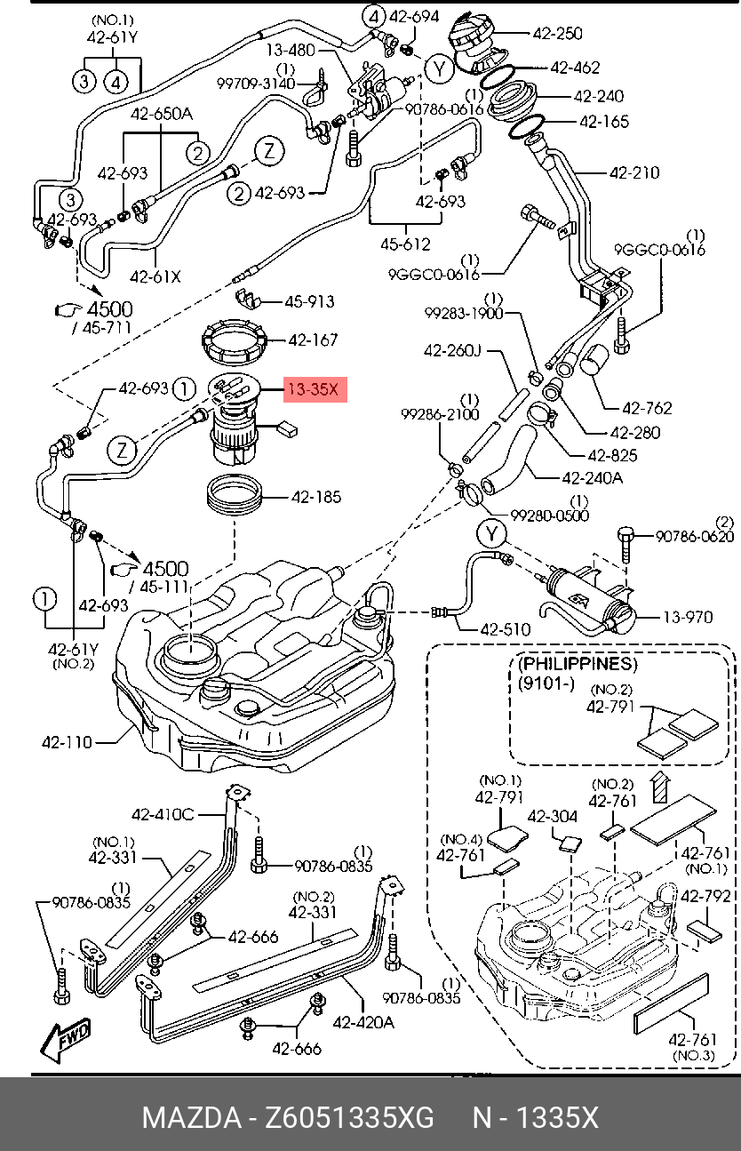 MAZDA Z6051335XG Z6051335XG