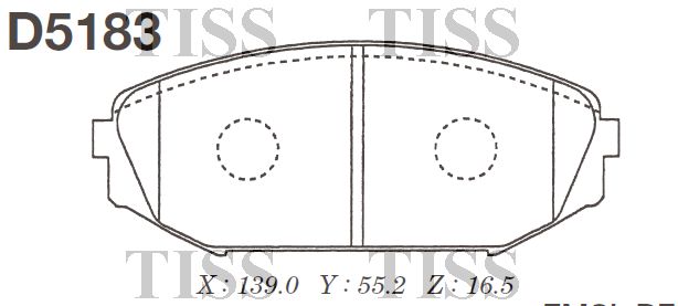 Колодки тормозные D5183 KASHIYAMA